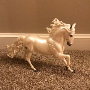 2005-2008 Breyer Templado Pearlescent Dappled White Andalusian Stallion